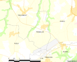 Mapa obce Tréméloir