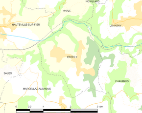 Poziția localității Étercy