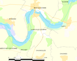 Mapa obce La Neuville-lès-Bray