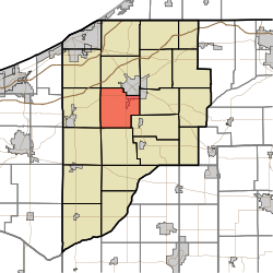 Map highlighting Scipio Township, LaPorte County, Indiana.svg