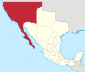 The original Province of Las Californias within the Viceroyalty of New Spain (1768-1804) Map of the Californias (historical region).png