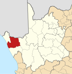 Location in the Northern Cape