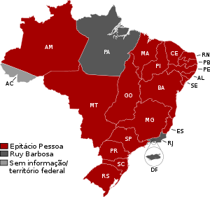 Elecciones presidenciales de Brasil de 1919