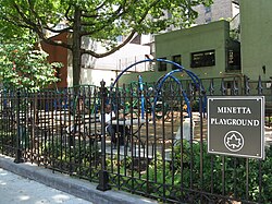Minetta Playground, on Sixth Avenue between Third and Fourth Streets