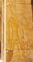 Tempulli mortor i Hatshepsutit, detaj kolone