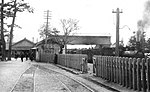 馬車鉄道時代の岡崎駅前