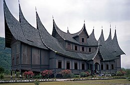 Pagaruyung Palace, a Minangkabau architecture from West Sumatra Pagaruyung palace.jpg