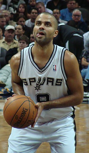 English: Tony Parker of the San Antonio Spurs,...