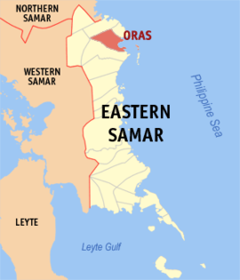 Oras na Samar Oriental Coordenadas : 12°8'29"N, 125°26'21"E