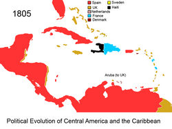 Политическая эволюция Центральной Америки и Карибского бассейна 1805 na.png