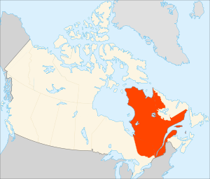 English: Québec Province within Canada. Españo...