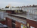 The platform and footbridge.