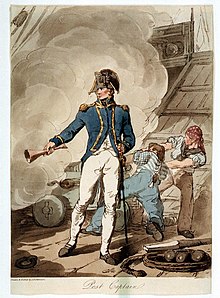 A 1807 depiction of a post-captain. Royal Navy Post Captain.jpg