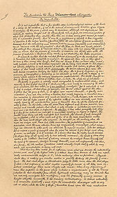 Facsimile of Edgar Allan Poe's original manuscript for The Murders in the Rue Morgue RueMorgueManuscript.jpg