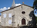 L'entrée de l'église Saint-Amans