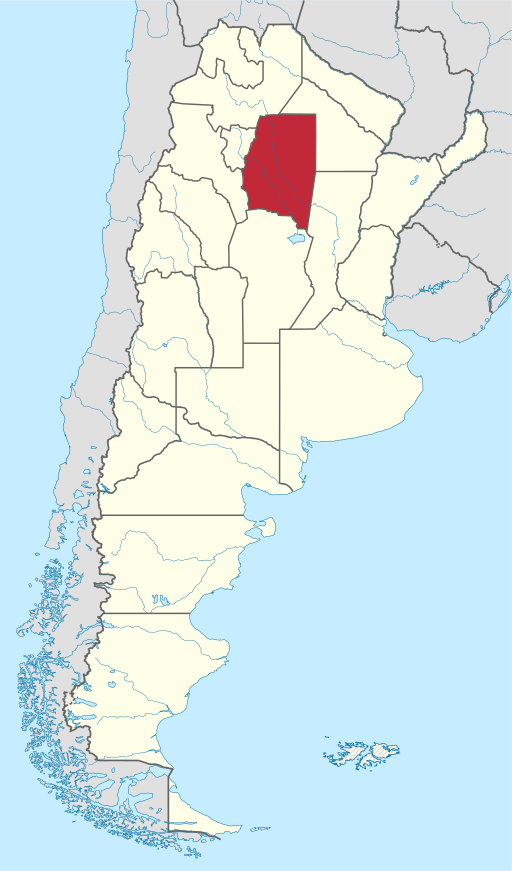 Location of Santiago del Estero within Argentina