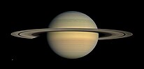 Saturn in natural color