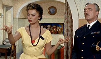 Italiano: Sofia Loren e Vittorio De Sica nel f...