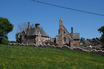 File:School house and schoolmaster's house, Llanyblodwell 94.JPG