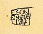 Egon Schiele, podpis (z wikidata)