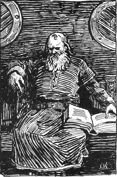 Snorri Sturluson, uno de los que recopilaron las antiguas sagas