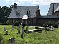 back view of sacristy and meeting room