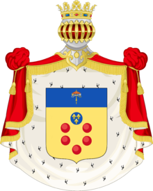 Coat of arms of the family Stemma dei Medici di Ottaviano.png