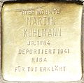 Stolperstein für Martin Kohlmann (Roonstraße 58)