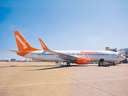 Boeing 737-800 der Sunwing Airlines