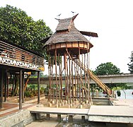 Baluk house at West Kalimantan pavilion