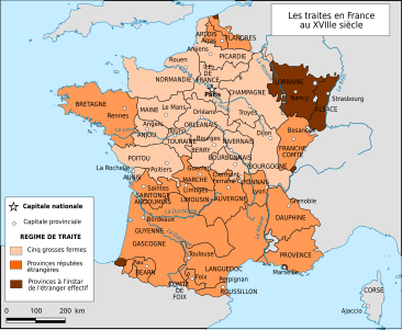 Les Basques étaient considérés comme étrangers pour le systeme douanier français avant la Révolution.