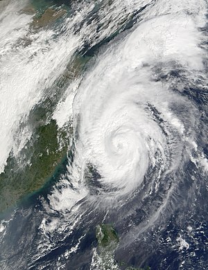 In the northwest Pacific Ocean, Typhoon Haiyan...
