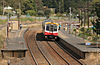 A V/Line Sprinter railcar arrives from Melbourne in 2008