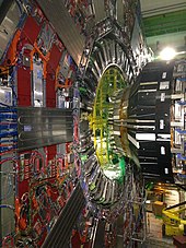 CMS detector for LHC View inside detector at the CMS cavern LHC CERN.jpg