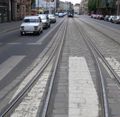 Splot torów tramwajowych we Wrocławiu