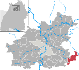 Läget för Wüstenrot i Landkreis Heilbronn