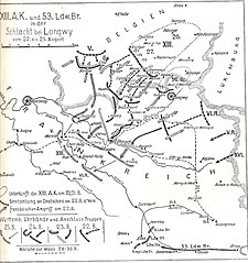 27. Inf. Div. in der Schlacht bei Longwy August 1914