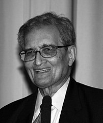 Amartya Sen, Indian economist, philosopher, and a winner of the Nobel Prize for Economics in 1998, at a lecture in Cologne 2007