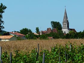 Le bourg d'Antonne