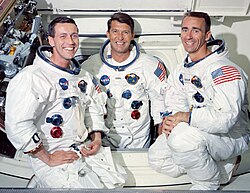 Apollo 7 – v. l. n. r. Donn Eisele, Walter Schirra, Walter Cunningham