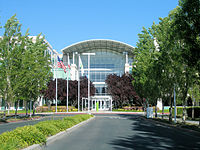 Centrála firmy Apple v Cupertinu v Kalifornii.