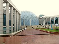 Bangabandhu Sheikh Mujibur Rahman Planetarium (Est.2003), Dhaka, Bangladesh uses Astrotec perforated aluminum curtain, GSS-Helios Space Simulator, Astrovision-70 and many other special effects projectors Bangabandhu Sheikh Mujibur Rahman Novo Theatre.jpg