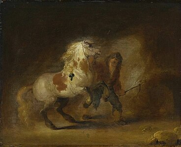 Cheval et palfrenier, Munich, Bavarian State Painting Collections (en).