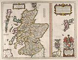 Scotland, Orkney, Shetland, Blaeu Atlas of Scotland, 1654