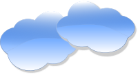 Blue Clouds by Kattekrab, on OpenClipart