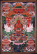 Будда Амитаюс в своих Чистых землях. XVIII век, Художественный музей Рубина, Нью-Йорк