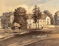 Burg und Herrenhaus um 1865, Sammlung Alexander Duncker