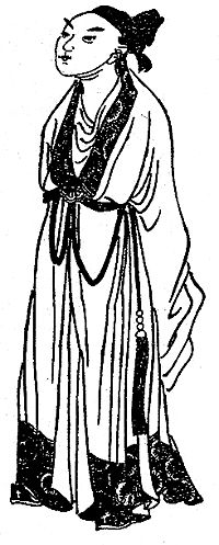 Cao Cse egy Qing (Csing)-kori ábrázoláson