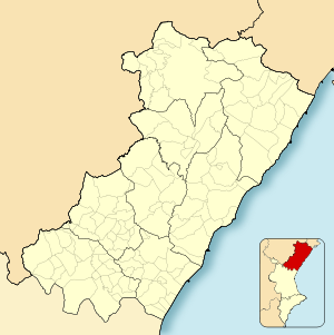 Castelló de la Plana / Castellón de la Planaの位置（カステリョン県内）