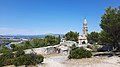 La chapelle vue depuis les hauteurs des fortifications.